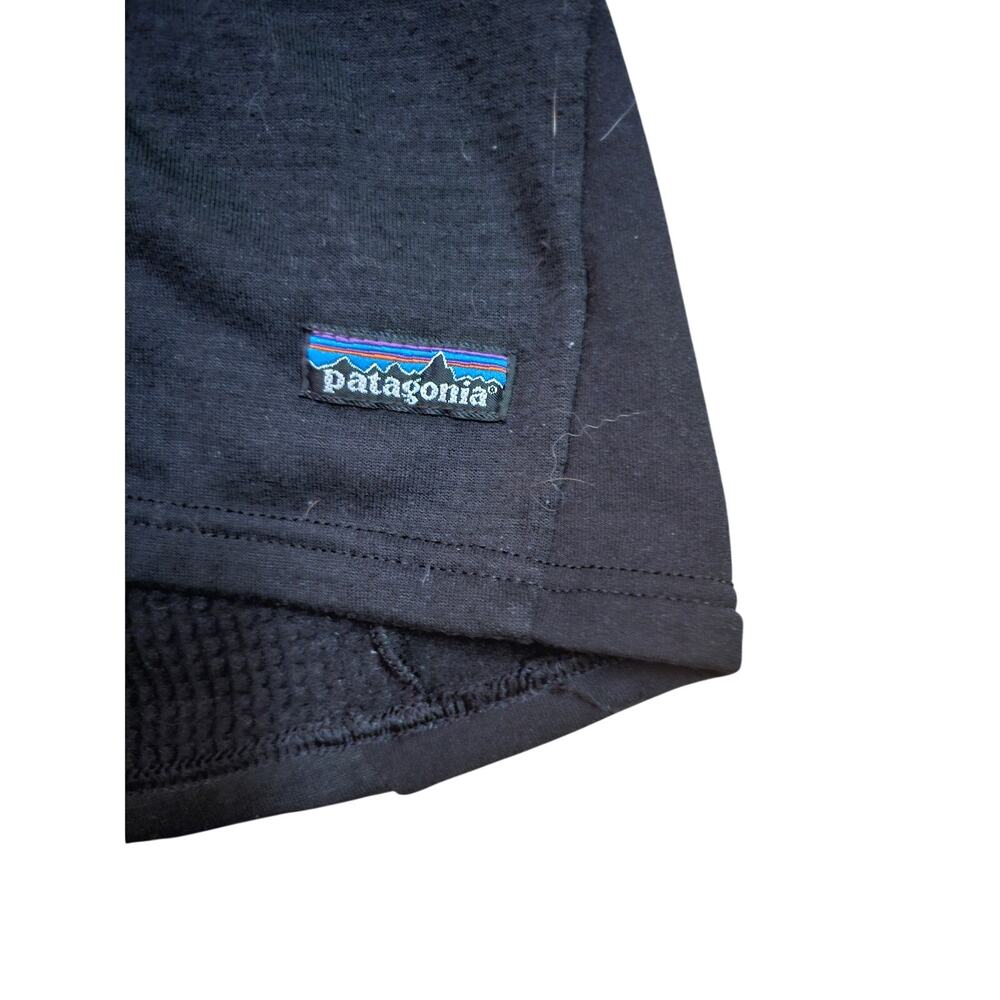 Y2K  Patagonia Pullover Vest-M-Black Quarter Zip Fleece Outdoor Hiking Gorpcore - Picture 6 of 7